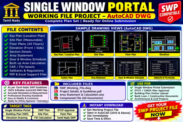 30 Block Project File – AutoCAD DWG Blocks Collection | Civil Engineering & Architecture